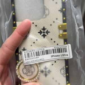 iPhone 15 Pro Case - Black and Gold